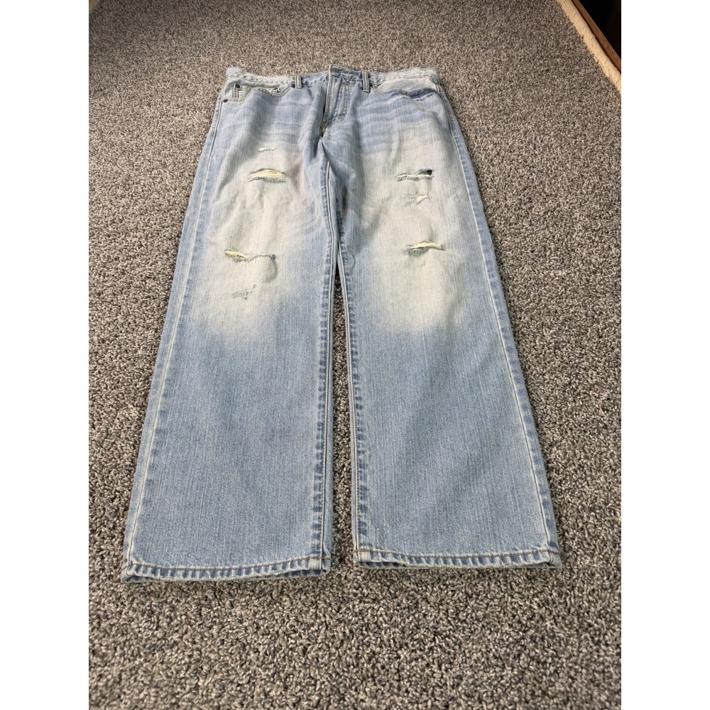 Vintage Y2K American Eagle Original Straight Jeans Men's Size 34X30 Blue